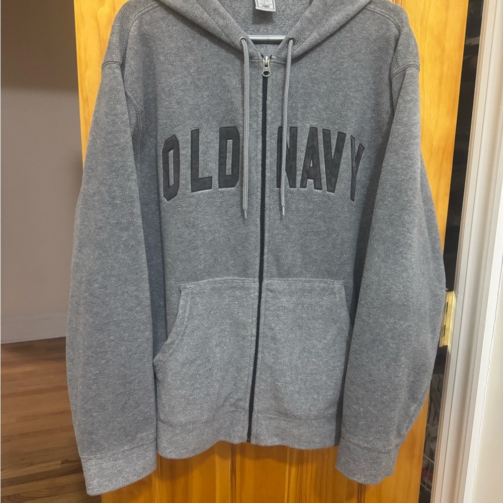 Old Navy Gray Zip-Up Hoodie